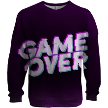 3D свитшот Game Over в стиле глитч