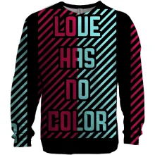 3D свитшот Love has no color