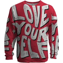 3D свитшот Love yourself