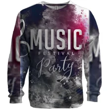 3D свитшот Music festival party