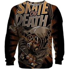 3D свитшот Skate or Death