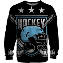 3D свитшот Blue Hockey
