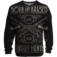 3D світшот Hunt or be Hunted