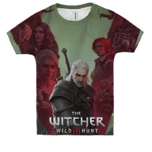 Детская 3D футболка "Witcher 3: Wild Hunt"