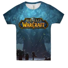 Детская 3D футболка World of Warcraft: Cataclysm с Древом Жизни
