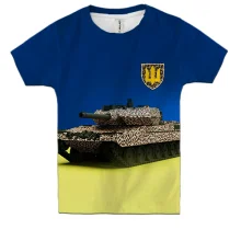 Детская 3D футболка "Украинский Леопард"