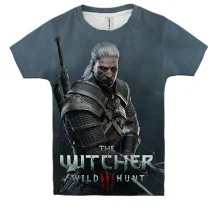 Детская 3D футболка Witcher: Wild Hunt