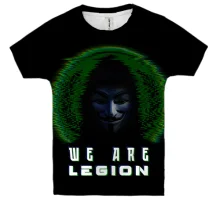 Дитяча 3D футболка "Anonymus: We are legion"