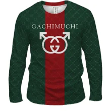 Мужской 3D лонгслив "GuchiMuchi"
