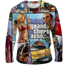 Мужской 3D лонгслив "GTA V"
