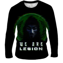 Чоловічий 3D лонгслів "Anonymus: We are legion"