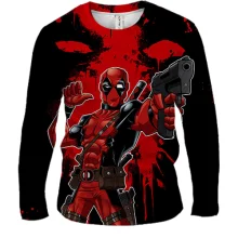 Мужской 3D лонгслив "DEADPOOL"