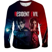 Мужской 3D лонгслив "Resident Evil"