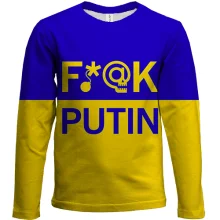 Детский 3D лонгслив "Fuck Putin"