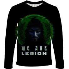 Дитячий 3D лонгслів "Anonymus: We are legion"