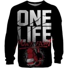 3D світшот One life - many fight
