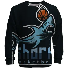 3D свитшот shark basketball