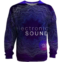 3D свитшот Electronic sound