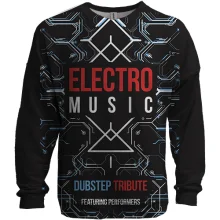 3D свитшот Electro music
