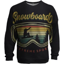 3D свитшот Snowboard extreme sport