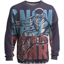 3D свитшот Snowboard men