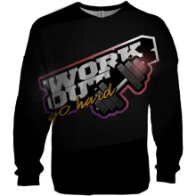 3D свитшот Work out go hard