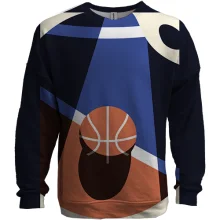 3D свитшот Basketball flat