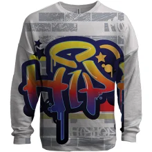 3D свитшот Hip Hop graffiti