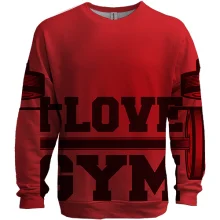 3D свитшот I love gym