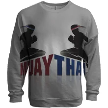 3D свитшот с борцами Muay Thai
