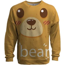 3D свитшот с медвежьей мордочкой «bear»