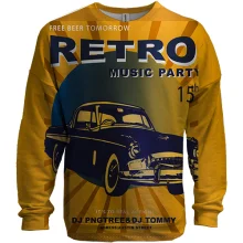 3D свитшот Retro Music Part