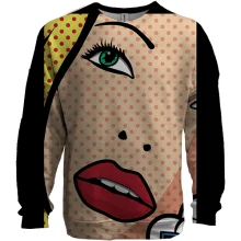 3D світшот Girl Pop Art