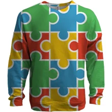 3D свитшот Puzzle Pattern