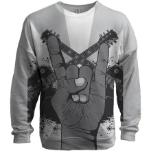 3D свитшот Rock Hand