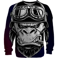 3D свитшот Gorilla pop art