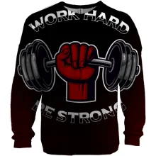3D світшот Work Hard Ba Strong