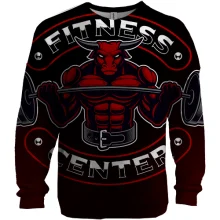 3D свитшот Bull Fitness Center