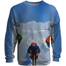 3D свитшот Skiers Art
