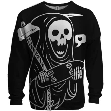 3D світшот Death loves a skate