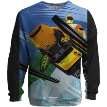 3D свитшот Snowmobile bottom view