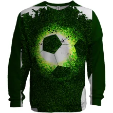 3D свитшот Football Grass Head