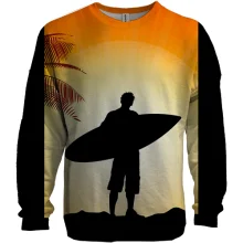3D свитшот Surfer with Board 2