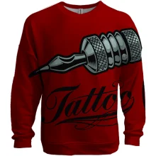 3D світшот Tattoo machine Red