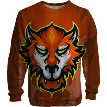 3D свитшот Red Wolf Art