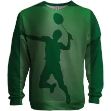 3D свитшот Tennis player Silhouette