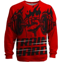 3D світшот Train Hard Red