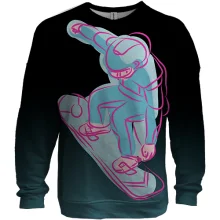 3D свитшот Snowboarder Art