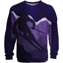 3D свитшот Purpure Skier