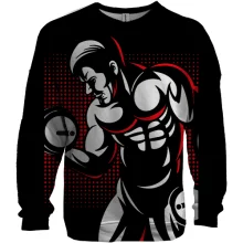 3D світшот Bodybuilder Pop Art
